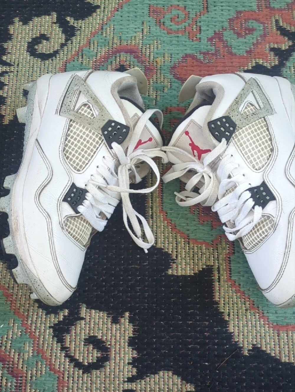 Jordan 4 Cement Football Cleats